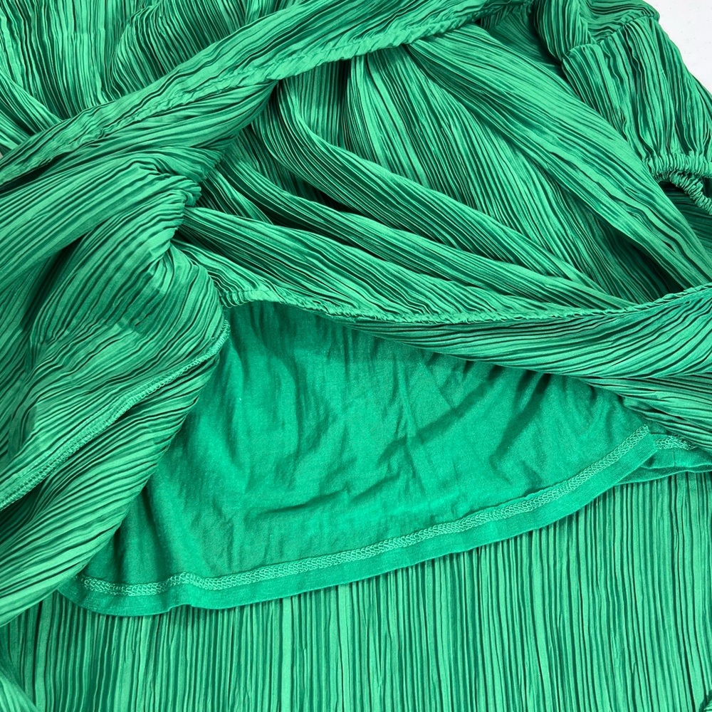 Anthropologie V-Neck Pleated Slim Midi Dress - Picture 7 of 12